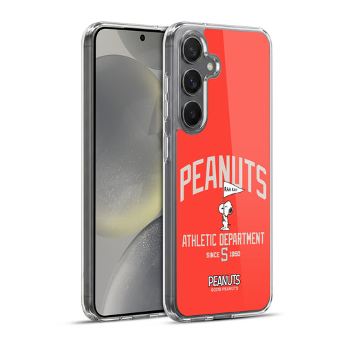 Peanuts Varsity Sports Snoopy Athletic Department Soft Gel Case for Samsung Galaxy S24+ 5G & MagSafe