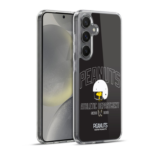 Peanuts Varsity Sports Woodstock Football Helmet Soft Gel Case for Samsung Galaxy S24+ 5G & MagSafe