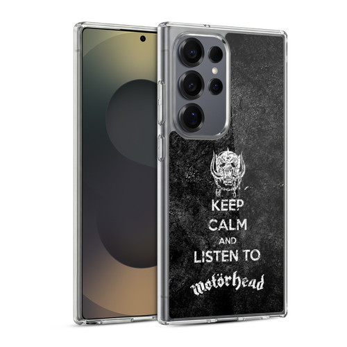 Motorhead Key Art Keep Calm Soft Gel Case for Samsung Galaxy S25 Ultra & MagSafe