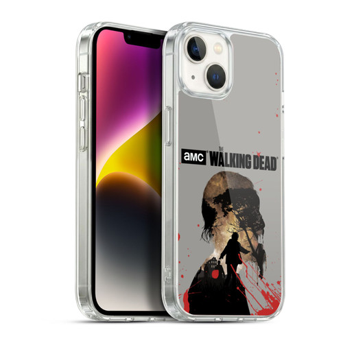AMC The Walking Dead Silhouettes Walker Soft Gel Case for Apple iPhone 14 Plus & MagSafe
