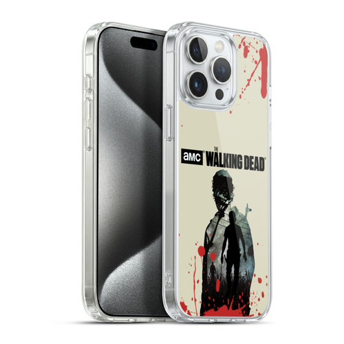 AMC The Walking Dead Silhouettes Rick Soft Gel Case for Apple iPhone 15 Pro Max & MagSafe