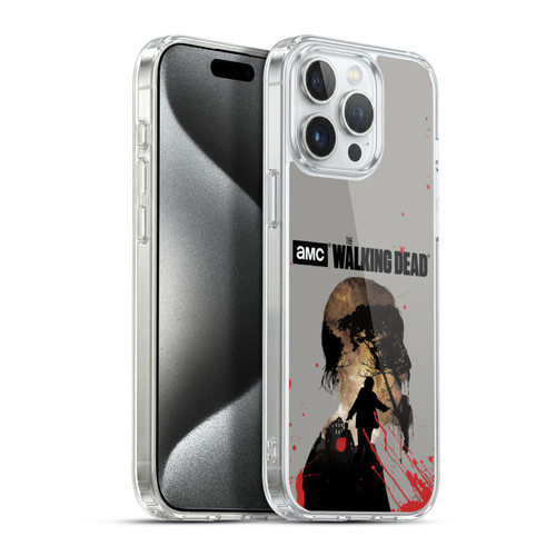 AMC The Walking Dead Silhouettes Walker Soft Gel Case for Apple iPhone 15 Pro Max & MagSafe
