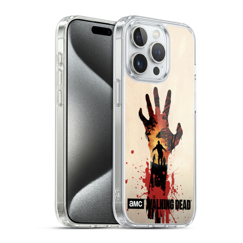 AMC The Walking Dead Silhouettes Walker Hand Soft Gel Case for Apple iPhone 15 Pro & MagSafe