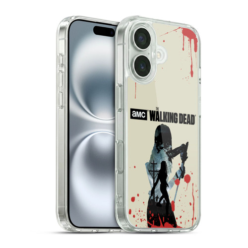 AMC The Walking Dead Silhouettes Michonne Soft Gel Case for Apple iPhone 16 & MagSafe