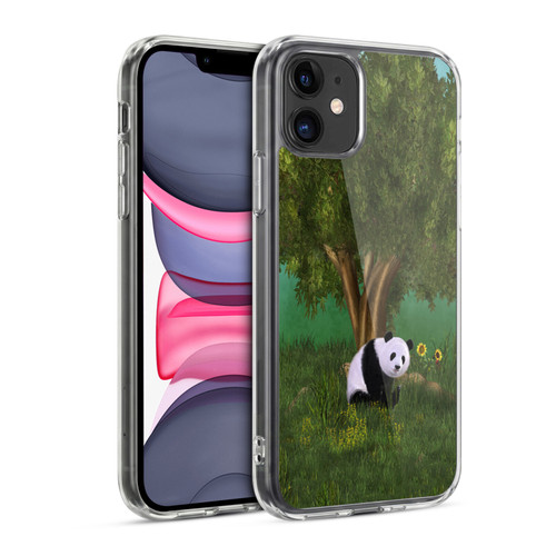 Simone Gatterwe Animals Cute Panda Soft Gel Case for Apple iPhone 11