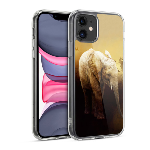 Simone Gatterwe Animals Elephant Calf Soft Gel Case for Apple iPhone 11
