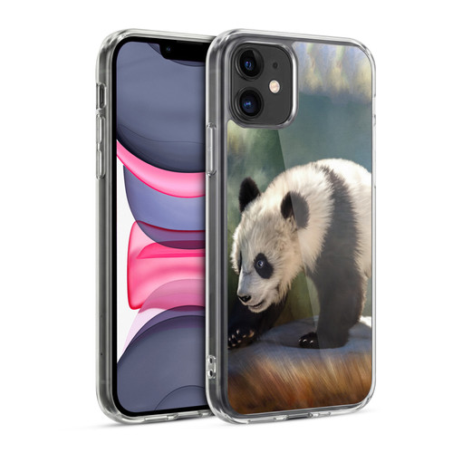 Simone Gatterwe Animals Panda Bear Soft Gel Case for Apple iPhone 11