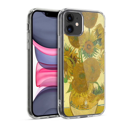 The National Gallery Art Sunflowers Soft Gel Case for Apple iPhone 11