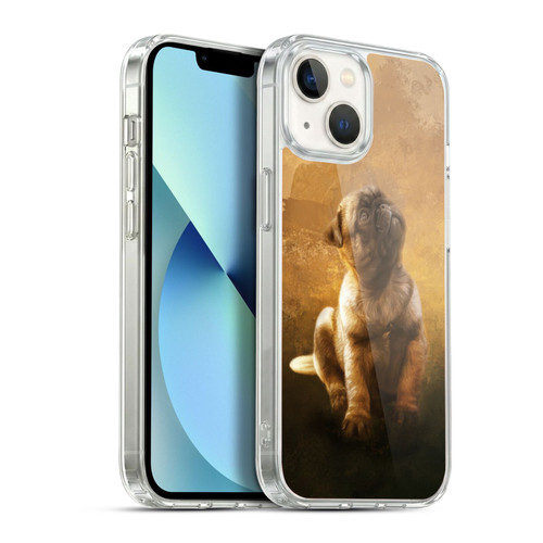 Simone Gatterwe Animals Pug Puppy Soft Gel Case for Apple iPhone 13