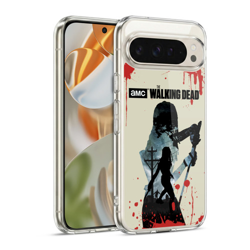 AMC The Walking Dead Silhouettes Michonne Soft Gel Case for Google Pixel 9 / Pixel 9 Pro