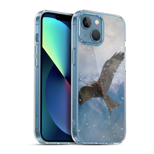 Simone Gatterwe Animals Flying Eagle Soft Gel Case for Apple iPhone 13 Mini & MagSafe