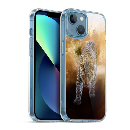 Simone Gatterwe Animals Russian Amur Leopard Soft Gel Case for Apple iPhone 13 Mini & MagSafe