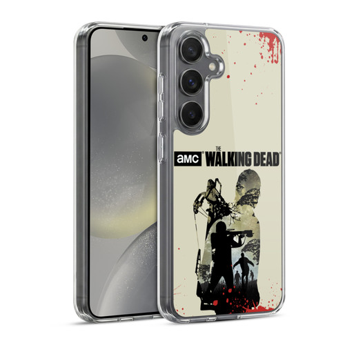 AMC The Walking Dead Silhouettes Daryl Full Soft Gel Case for Samsung Galaxy S24 5G & MagSafe