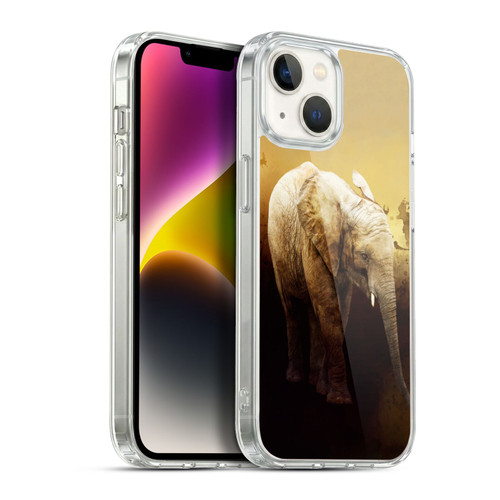 Simone Gatterwe Animals Elephant Calf Soft Gel Case for Apple iPhone 14