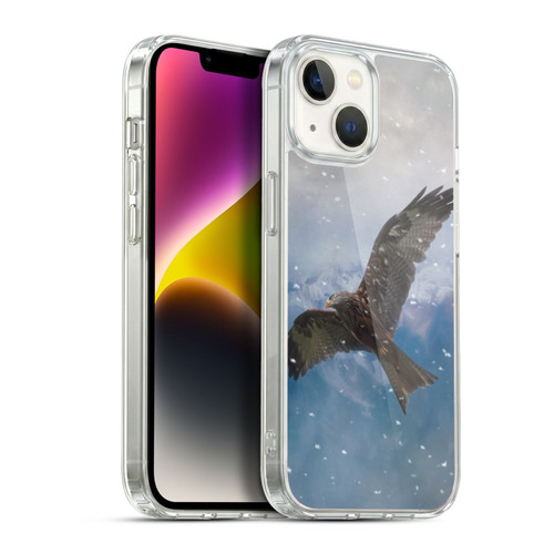 Simone Gatterwe Animals Flying Eagle Soft Gel Case for Apple iPhone 14