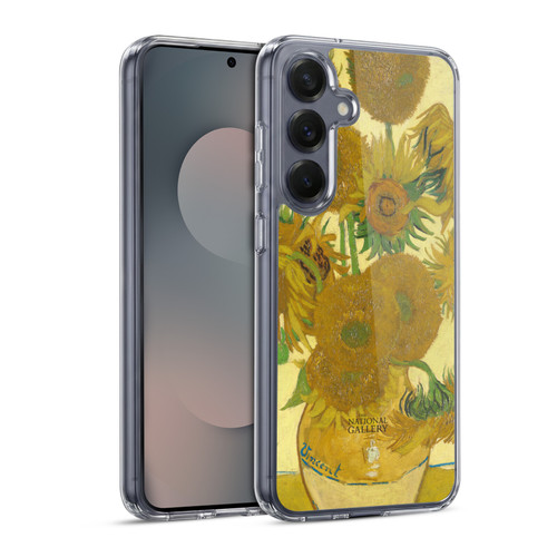 The National Gallery Art Sunflowers Soft Gel Case for Samsung Galaxy S25 & MagSafe
