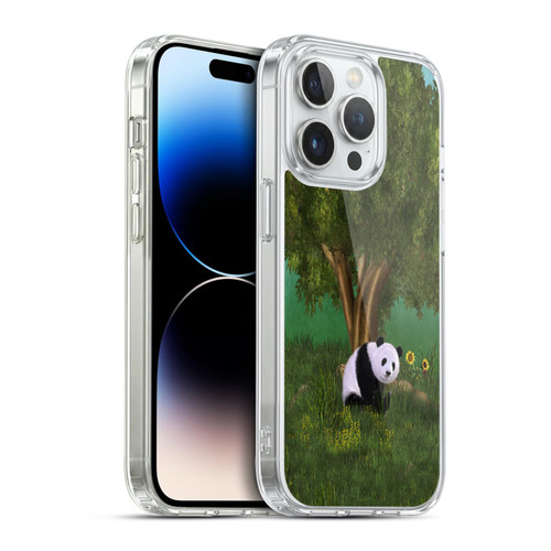 Simone Gatterwe Animals Cute Panda Soft Gel Case for Apple iPhone 14 Pro & MagSafe