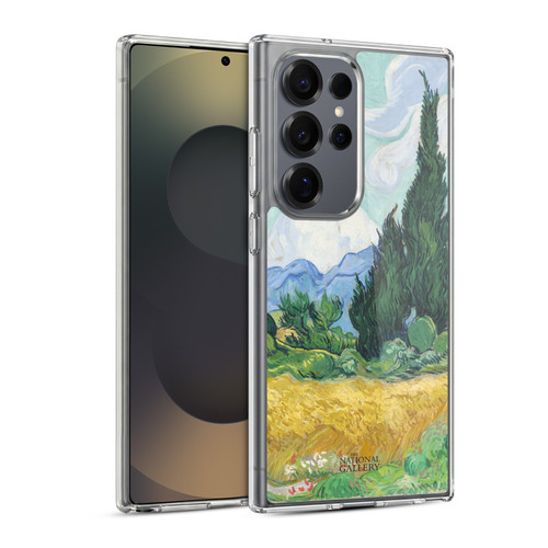 The National Gallery Art A Wheatfield With Cypresses Soft Gel Case for Samsung Galaxy S25 Ultra & MagSafe