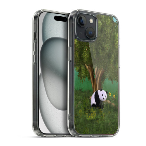 Simone Gatterwe Animals Cute Panda Soft Gel Case for Apple iPhone 15 Plus & MagSafe