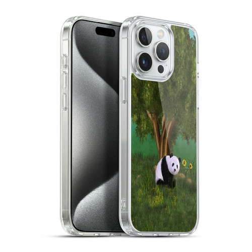 Simone Gatterwe Animals Cute Panda Soft Gel Case for Apple iPhone 15 Pro Max & MagSafe