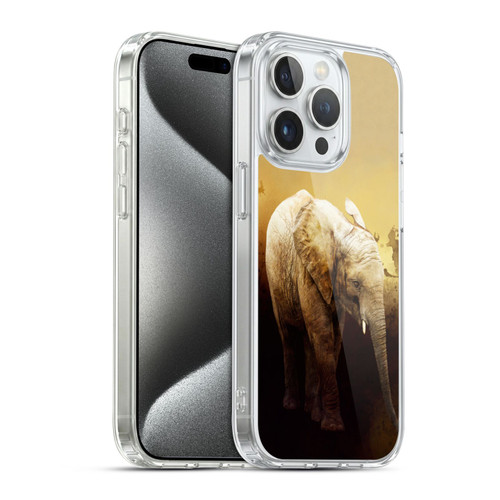 Simone Gatterwe Animals Elephant Calf Soft Gel Case for Apple iPhone 15 Pro & MagSafe