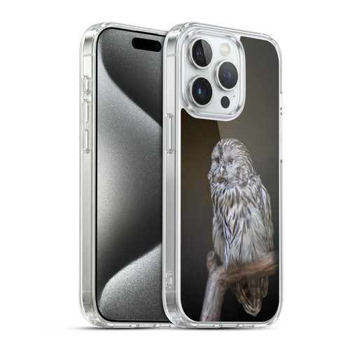 Simone Gatterwe Animals Lovely Cute Owl Soft Gel Case for Apple iPhone 15 Pro & MagSafe