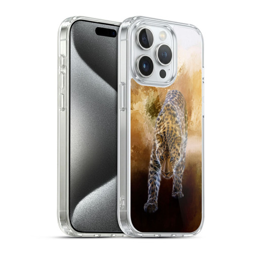 Simone Gatterwe Animals Russian Amur Leopard Soft Gel Case for Apple iPhone 15 Pro & MagSafe