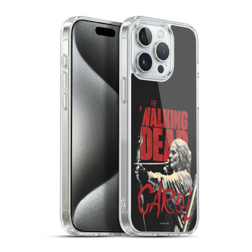 AMC The Walking Dead Season 10 Character Portraits Carol Soft Gel Case for Apple iPhone 15 Pro Max & MagSafe