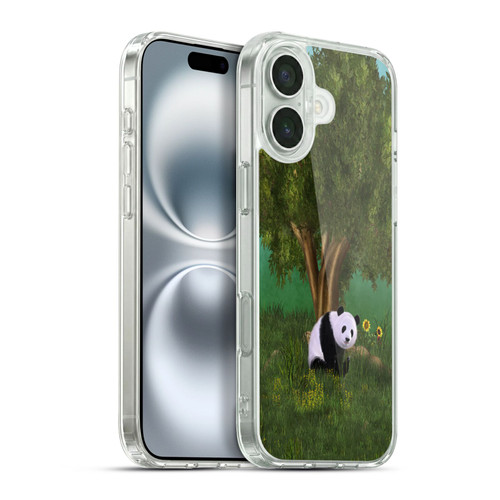 Simone Gatterwe Animals Cute Panda Soft Gel Case for Apple iPhone 16 Plus & MagSafe