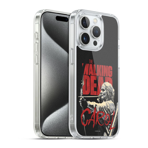 AMC The Walking Dead Season 10 Character Portraits Carol Soft Gel Case for Apple iPhone 15 Pro & MagSafe