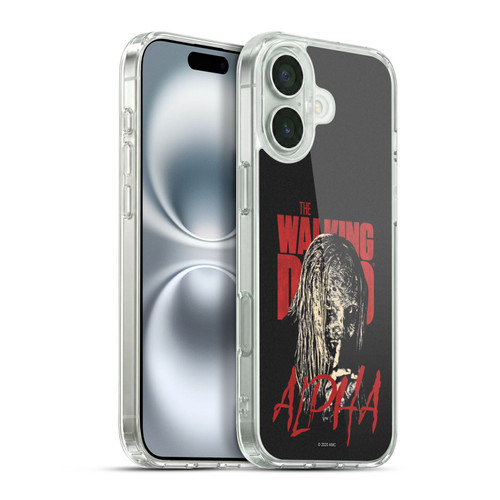 AMC The Walking Dead Season 10 Character Portraits Alpha Soft Gel Case for Apple iPhone 16 Plus & MagSafe
