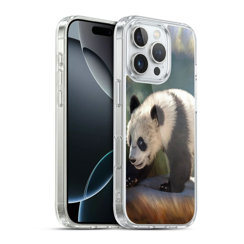 Simone Gatterwe Animals Panda Bear Soft Gel Case for Apple iPhone 16 Pro & MagSafe