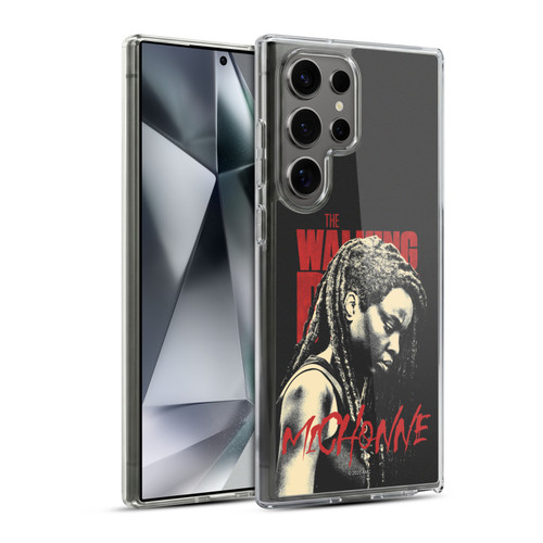 AMC The Walking Dead Season 10 Character Portraits Michonne Soft Gel Case for Samsung Galaxy S24 Ultra 5G & MagSafe