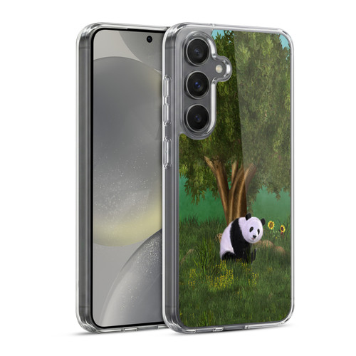 Simone Gatterwe Animals Cute Panda Soft Gel Case for Samsung Galaxy S24 5G & MagSafe