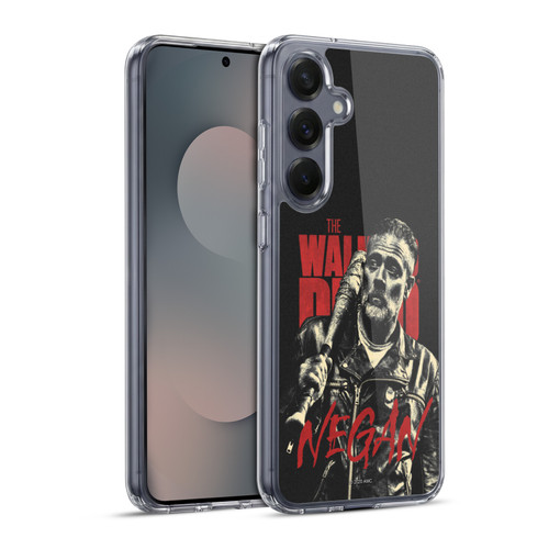 AMC The Walking Dead Season 10 Character Portraits Negan Soft Gel Case for Samsung Galaxy S25+ & MagSafe