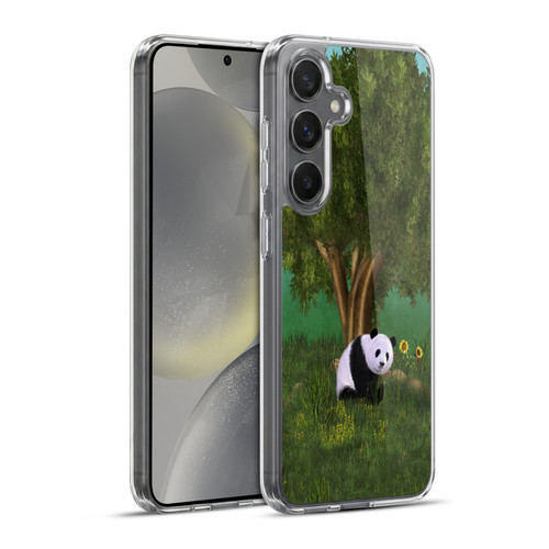 Simone Gatterwe Animals Cute Panda Soft Gel Case for Samsung Galaxy S24+ 5G & MagSafe