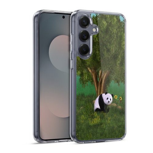 Simone Gatterwe Animals Cute Panda Soft Gel Case for Samsung Galaxy S25 & MagSafe