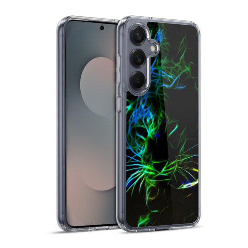 Simone Gatterwe Animals Neon Leopard Soft Gel Case for Samsung Galaxy S25+ & MagSafe