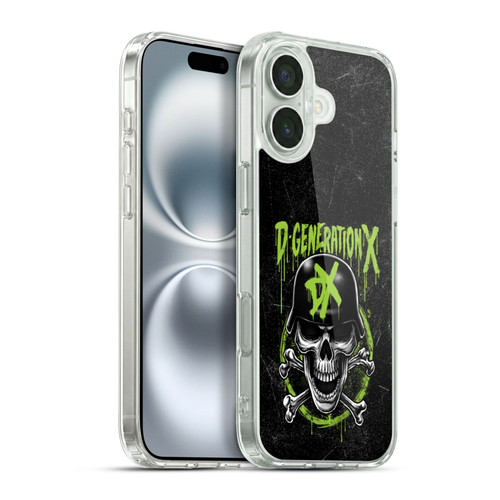 WWE D-Generation X Skull Soft Gel Case for Apple iPhone 16 Plus & MagSafe