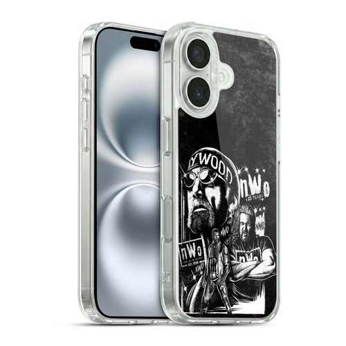 WWE NWO Fathead Superstar Soft Gel Case for Apple iPhone 16 & MagSafe