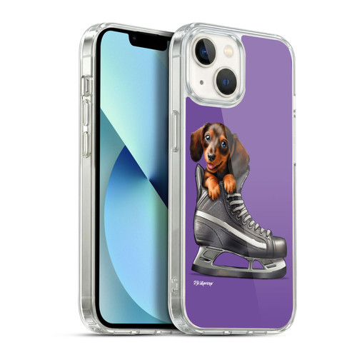 P.D. Moreno Sport Puppies Dachshund Hockey Soft Gel Case for Apple iPhone 13