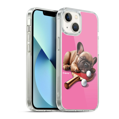 P.D. Moreno Sport Puppies French Bulldog Ping Pong Soft Gel Case for Apple iPhone 13