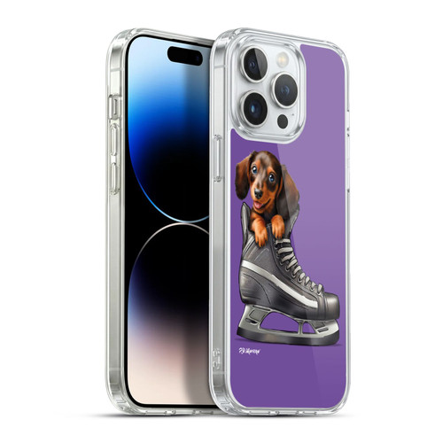 P.D. Moreno Sport Puppies Dachshund Hockey Soft Gel Case for Apple iPhone 13 Pro Max & MagSafe