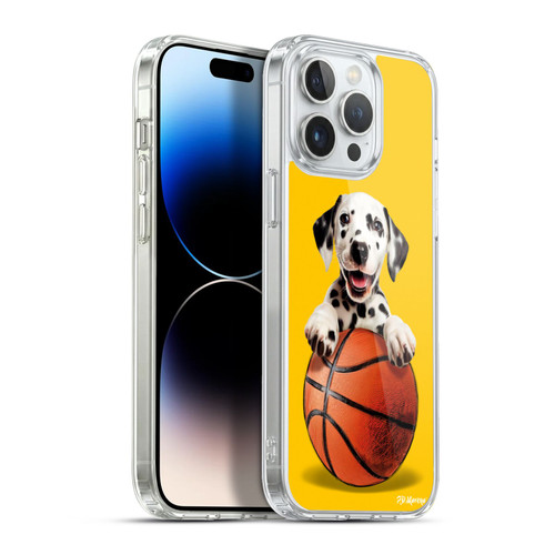 P.D. Moreno Sport Puppies Dalmatian Basket Soft Gel Case for Apple iPhone 13 Pro Max & MagSafe