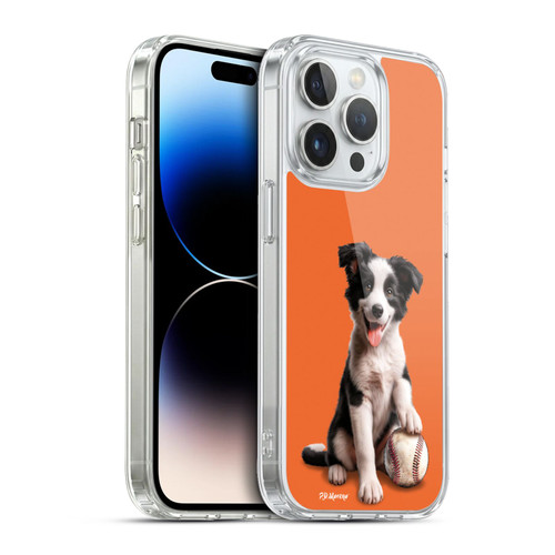 P.D. Moreno Sport Puppies Border Collie Baseball Soft Gel Case for Apple iPhone 13 Pro & MagSafe