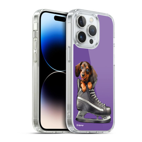 P.D. Moreno Sport Puppies Dachshund Hockey Soft Gel Case for Apple iPhone 13 Pro & MagSafe