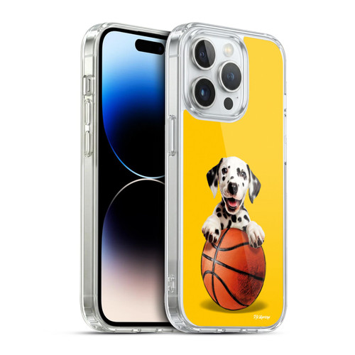 P.D. Moreno Sport Puppies Dalmatian Basket Soft Gel Case for Apple iPhone 13 Pro & MagSafe