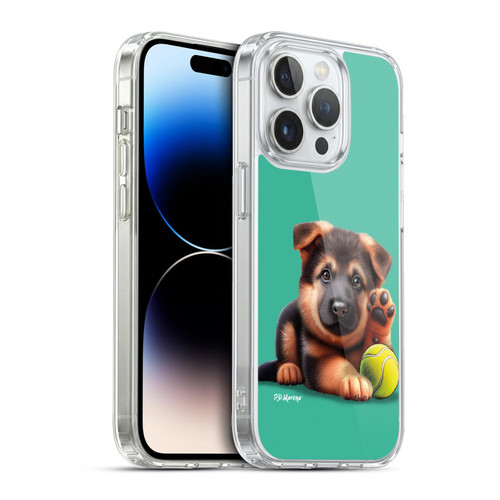P.D. Moreno Sport Puppies German Shepherd Tennis Soft Gel Case for Apple iPhone 13 Pro & MagSafe