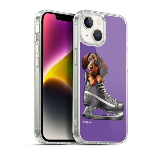 P.D. Moreno Sport Puppies Dachshund Hockey Soft Gel Case for Apple iPhone 14