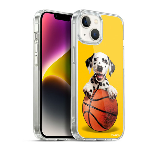 P.D. Moreno Sport Puppies Dalmatian Basket Soft Gel Case for Apple iPhone 14